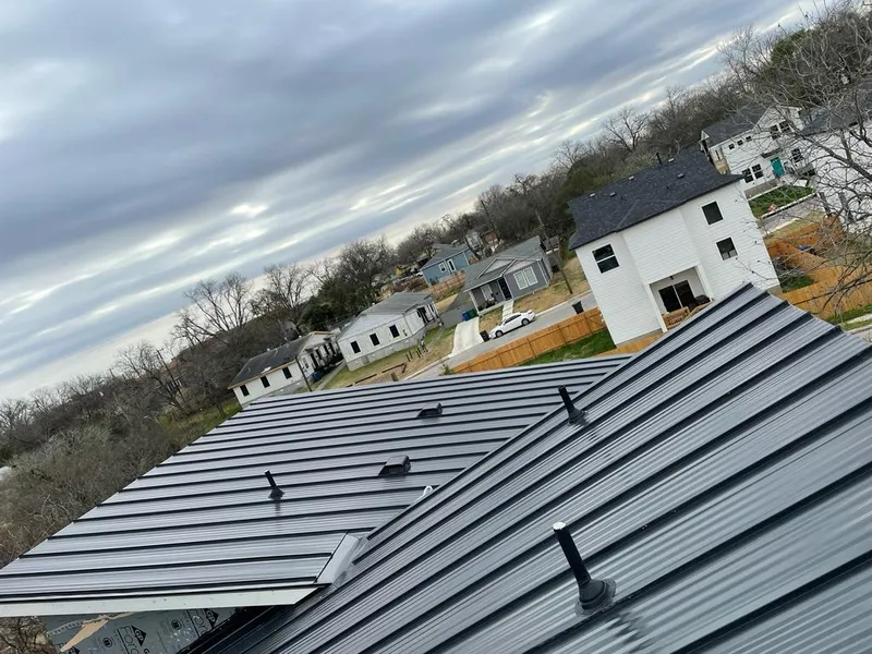 Standing seam metal roof panels with vents for Skylight Repair in Salida